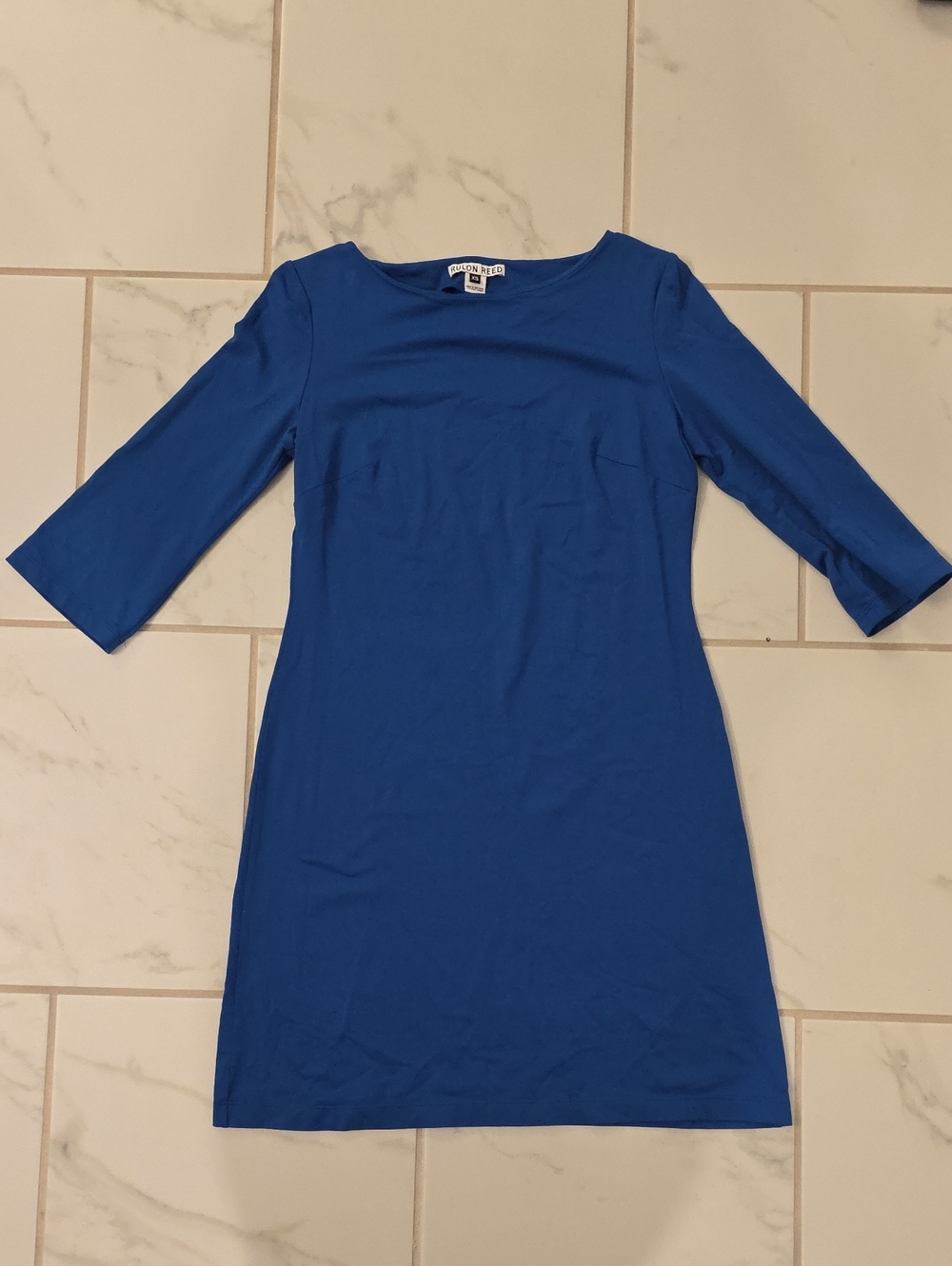 Women's Royal Blue XS Long Sleeve Sheath Dress